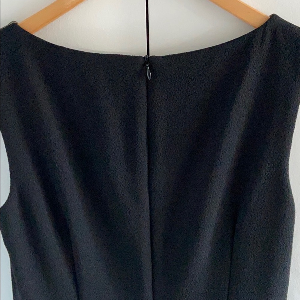 Black David Meister Cocktail Dress w/ Lace Details - Picture 6 of 12